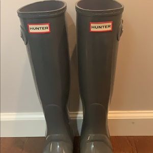Tall hunter rain boots